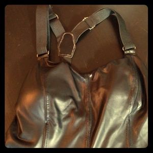 Black pleather dress